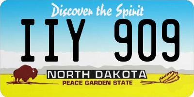 ND license plate IIY909