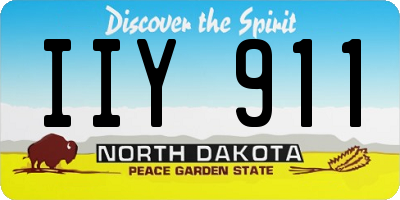 ND license plate IIY911
