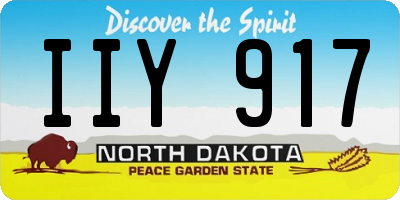 ND license plate IIY917