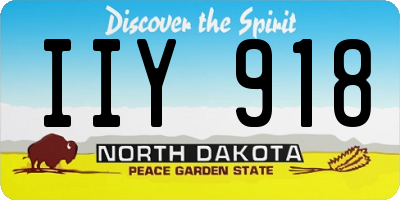 ND license plate IIY918