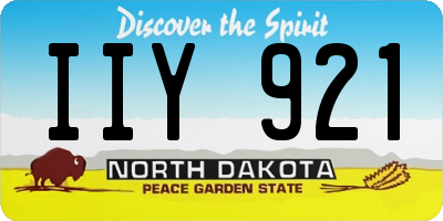 ND license plate IIY921