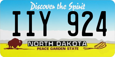 ND license plate IIY924