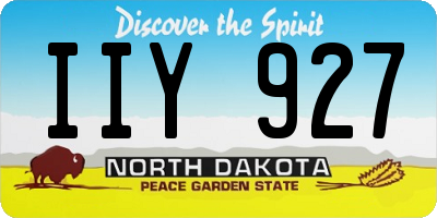ND license plate IIY927