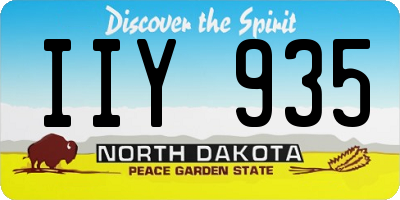 ND license plate IIY935