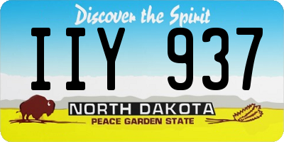 ND license plate IIY937