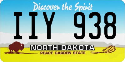 ND license plate IIY938