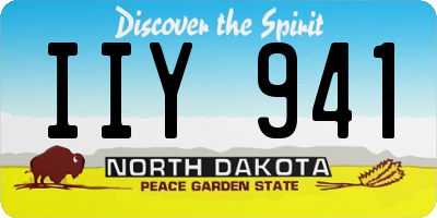 ND license plate IIY941
