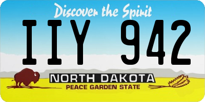 ND license plate IIY942