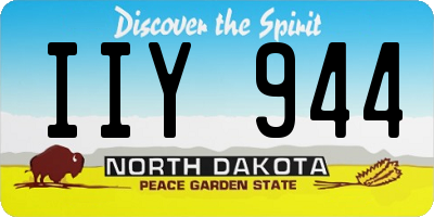 ND license plate IIY944