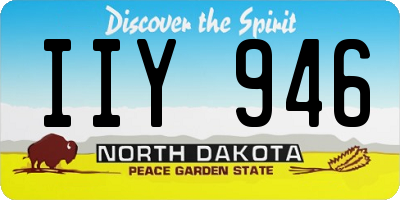 ND license plate IIY946