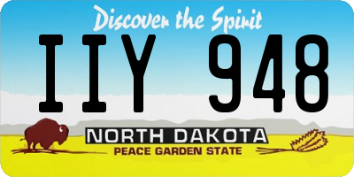 ND license plate IIY948