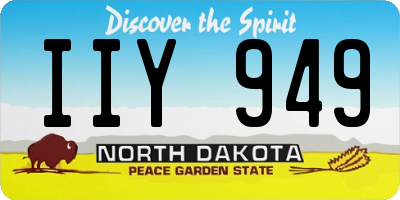 ND license plate IIY949