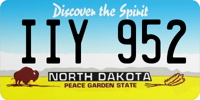 ND license plate IIY952