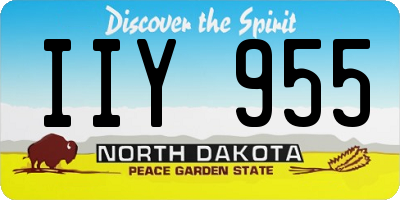 ND license plate IIY955