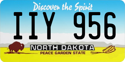 ND license plate IIY956
