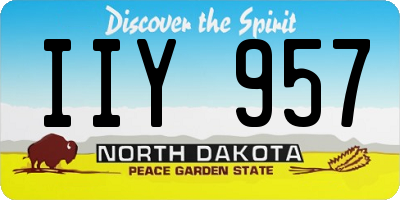ND license plate IIY957