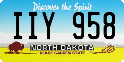 ND license plate IIY958