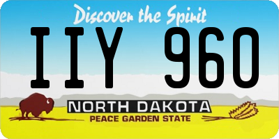 ND license plate IIY960