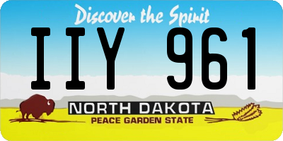 ND license plate IIY961