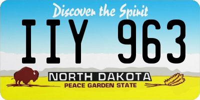 ND license plate IIY963