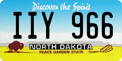ND license plate IIY966