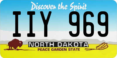 ND license plate IIY969
