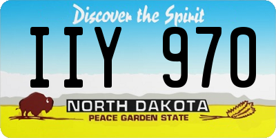 ND license plate IIY970