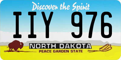 ND license plate IIY976