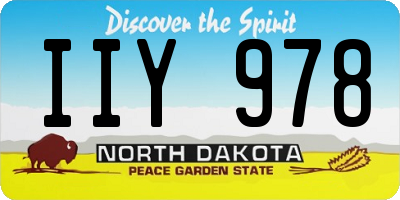 ND license plate IIY978