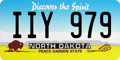 ND license plate IIY979