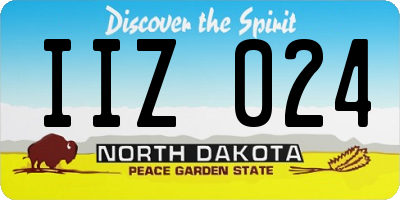ND license plate IIZ024