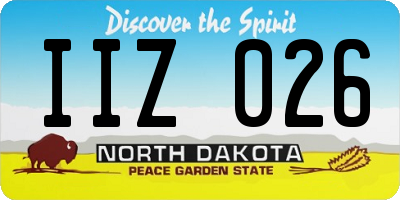 ND license plate IIZ026