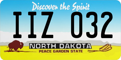 ND license plate IIZ032