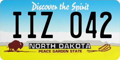 ND license plate IIZ042