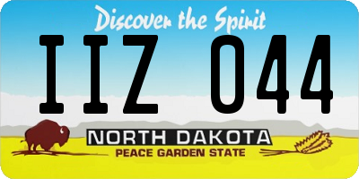 ND license plate IIZ044