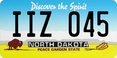 ND license plate IIZ045