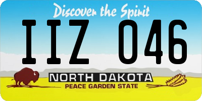 ND license plate IIZ046