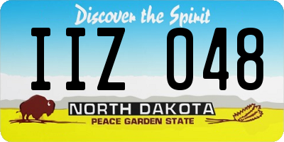 ND license plate IIZ048