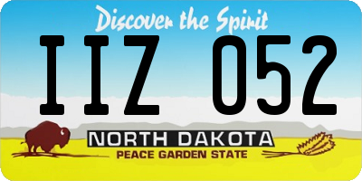 ND license plate IIZ052