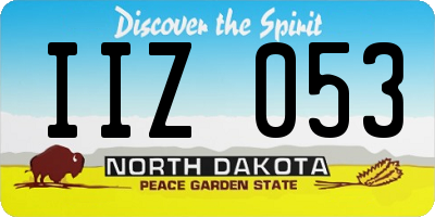 ND license plate IIZ053