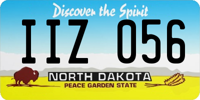 ND license plate IIZ056