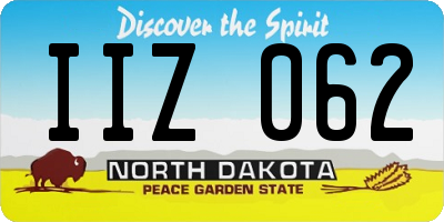 ND license plate IIZ062