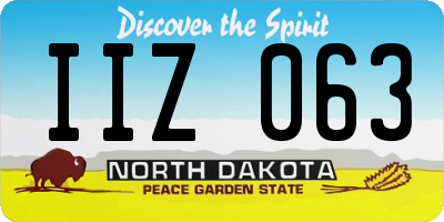 ND license plate IIZ063