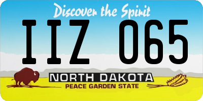 ND license plate IIZ065