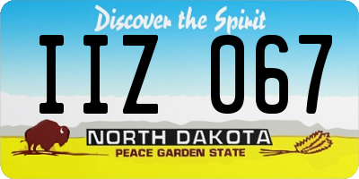ND license plate IIZ067