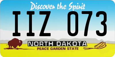 ND license plate IIZ073