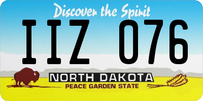 ND license plate IIZ076