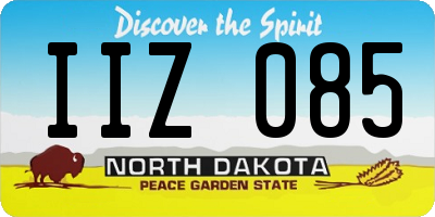 ND license plate IIZ085