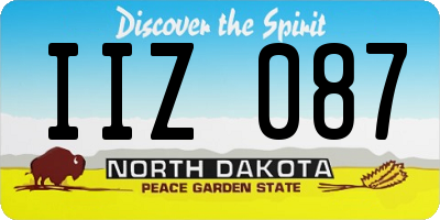 ND license plate IIZ087
