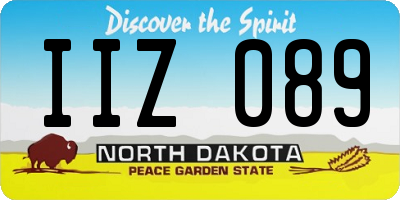 ND license plate IIZ089
